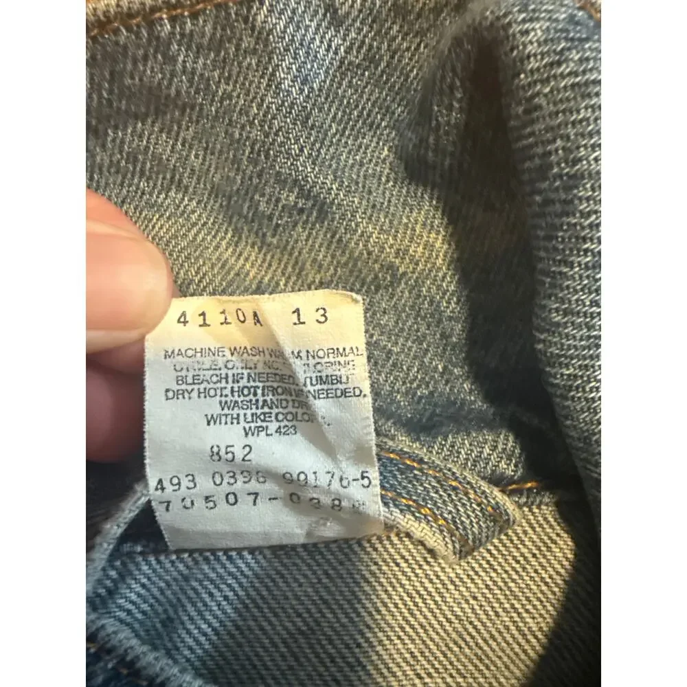 Levi's® Vtg Jacket Relaxed-fit 90's Trucker Men's Sz Medium 70507-0389 - Picture 12 of 12